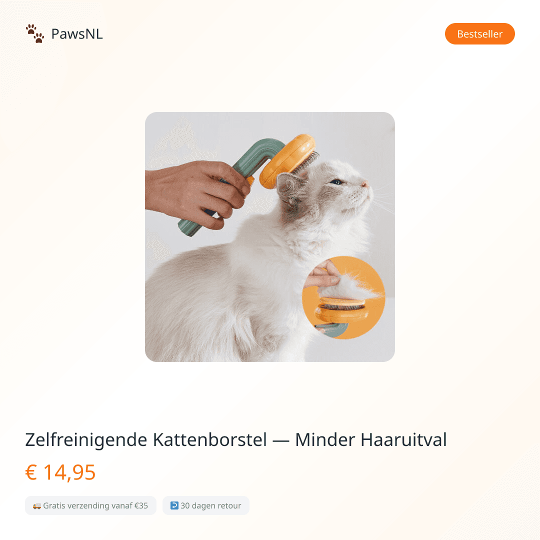 Self-Cleaning Cat Brush — Less Shedding, More Cuddles